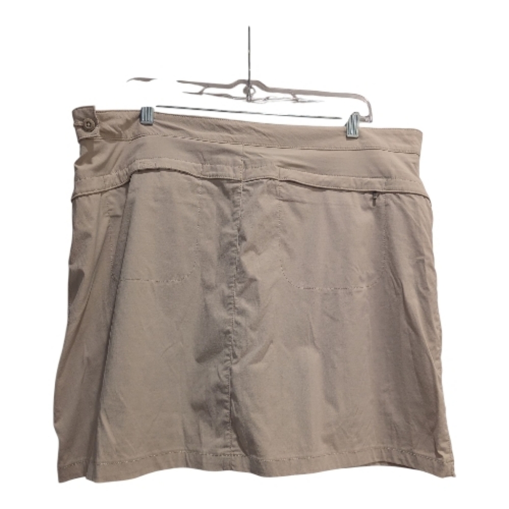 Eddie Bauer Cream Tan Travex Skort Size 16 Travel Comfort GUC - Picture 2 of 14